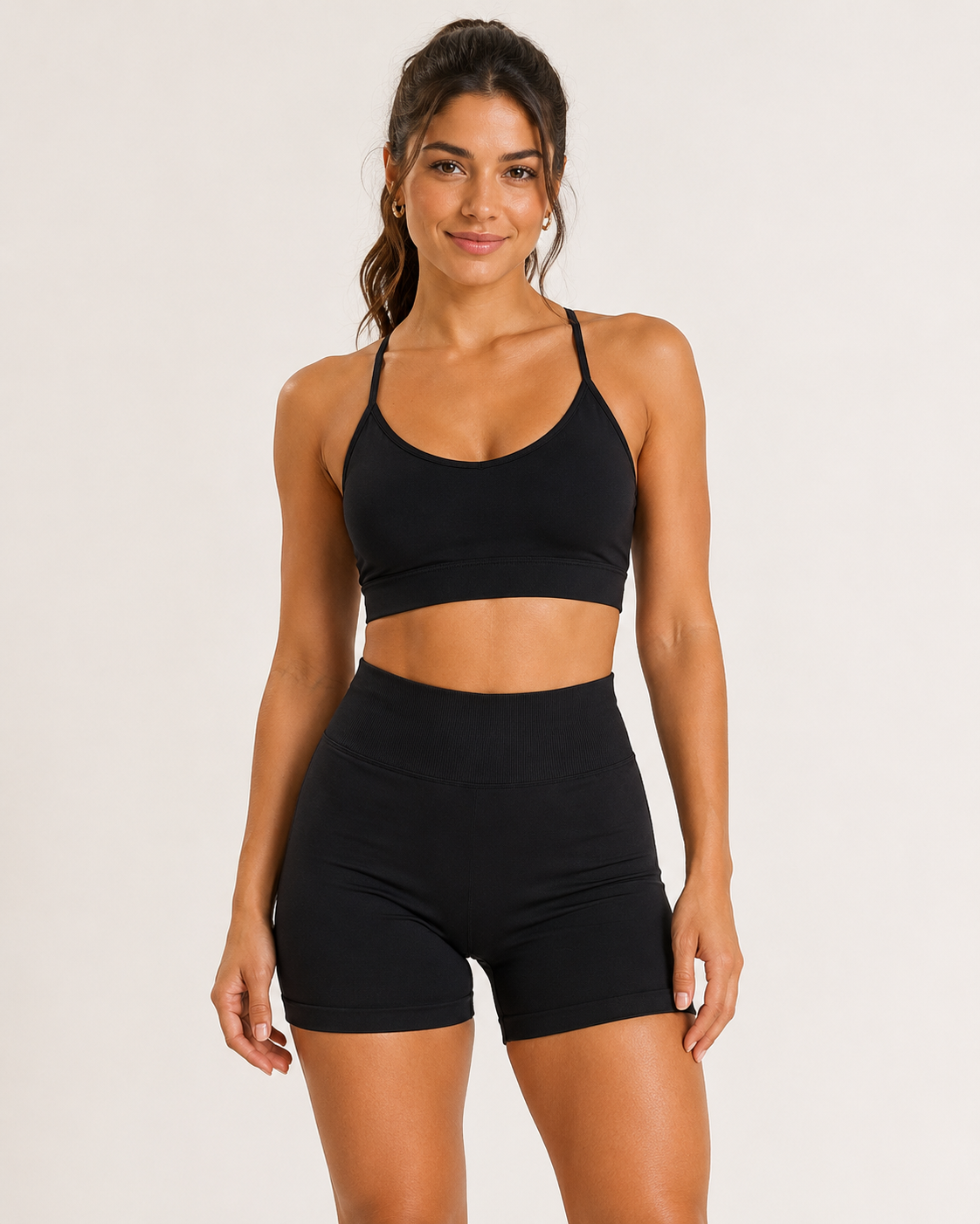 S1 Scrunch-muotoillut shortsit